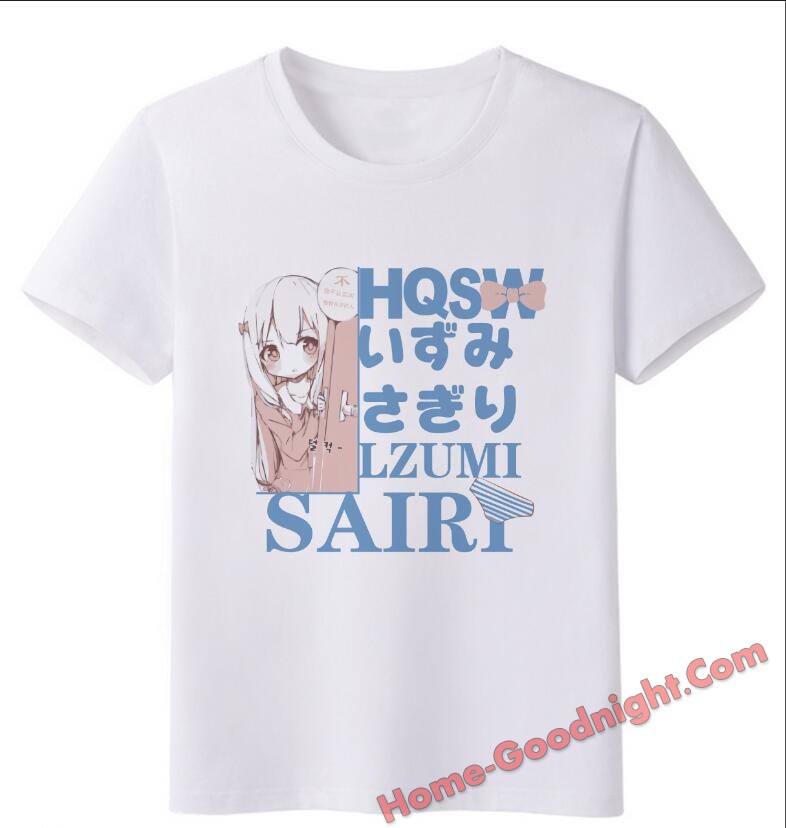 Izumi Sagiri - Eromanga Sensei White Anime T-shirts